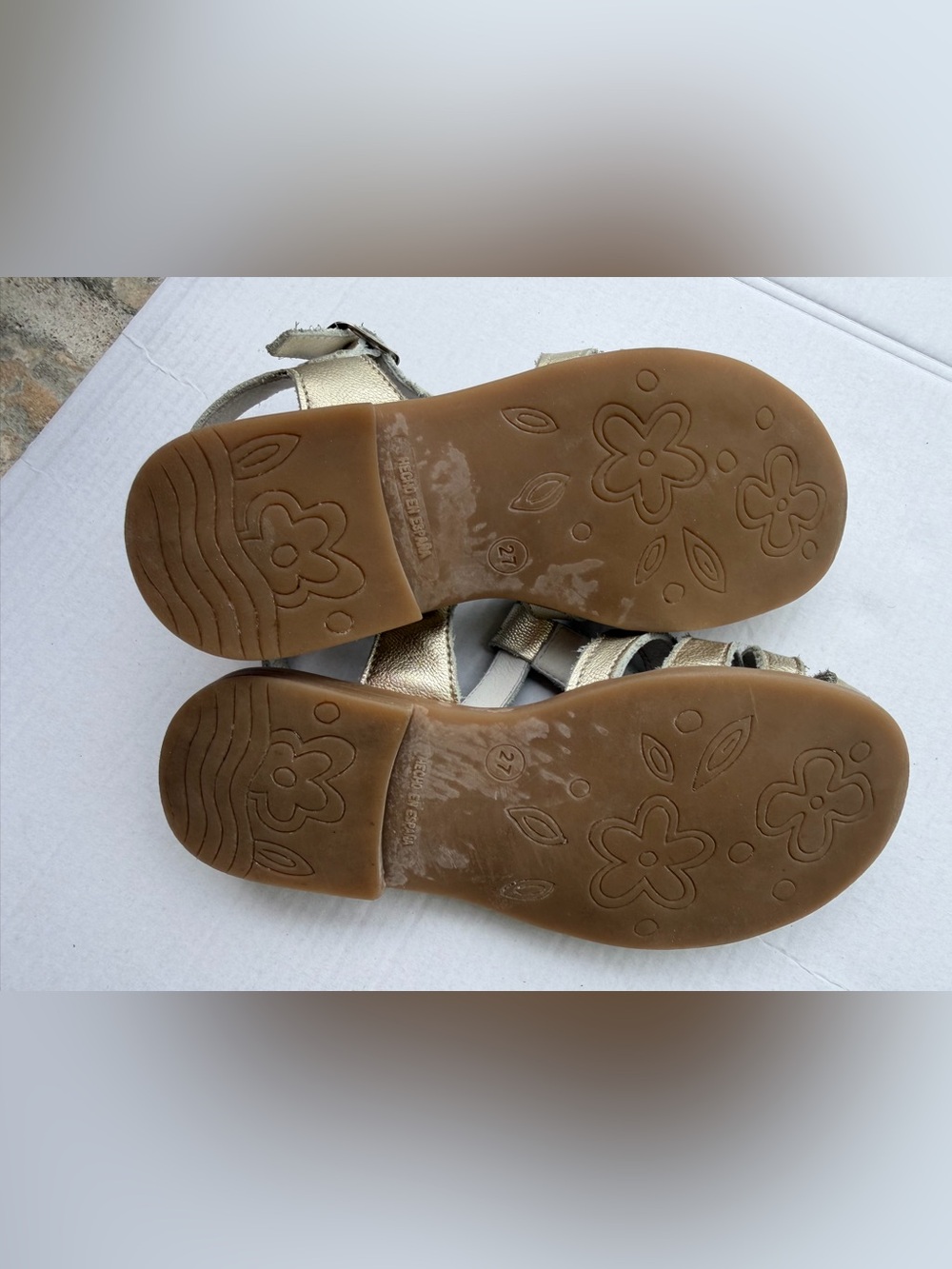 La Coqueta Sophia Sandal Metallic Gold Leather Girls Sandals | EU 25 - Picture 14 of 14